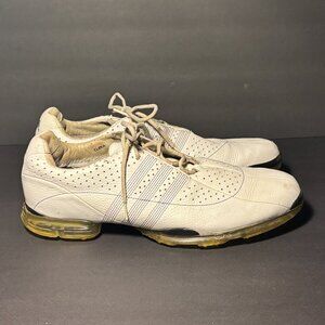 Adidas FitFOAM Men’s Golf Shoes White Leather Size 14 Spiked Cleats